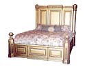 King Bed in Antique Gold
