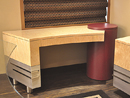 Maple and Nickel Console