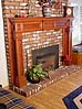 Classical Mantel in Red Oak