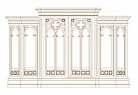 English Gothic Entertainment Center
